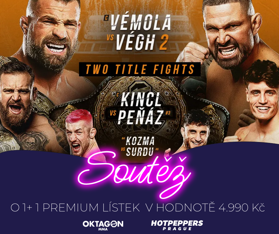 Soutěž o 1 + 1 PREMIUM lístek na Oktagon v Edenu